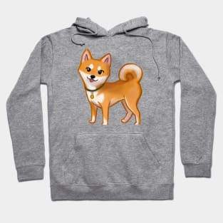 Cute Shiba Inu Drawing Hoodie